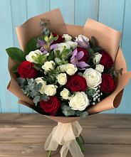 Букет цветов из:  Розы и Альстромерии в Зеленокумске