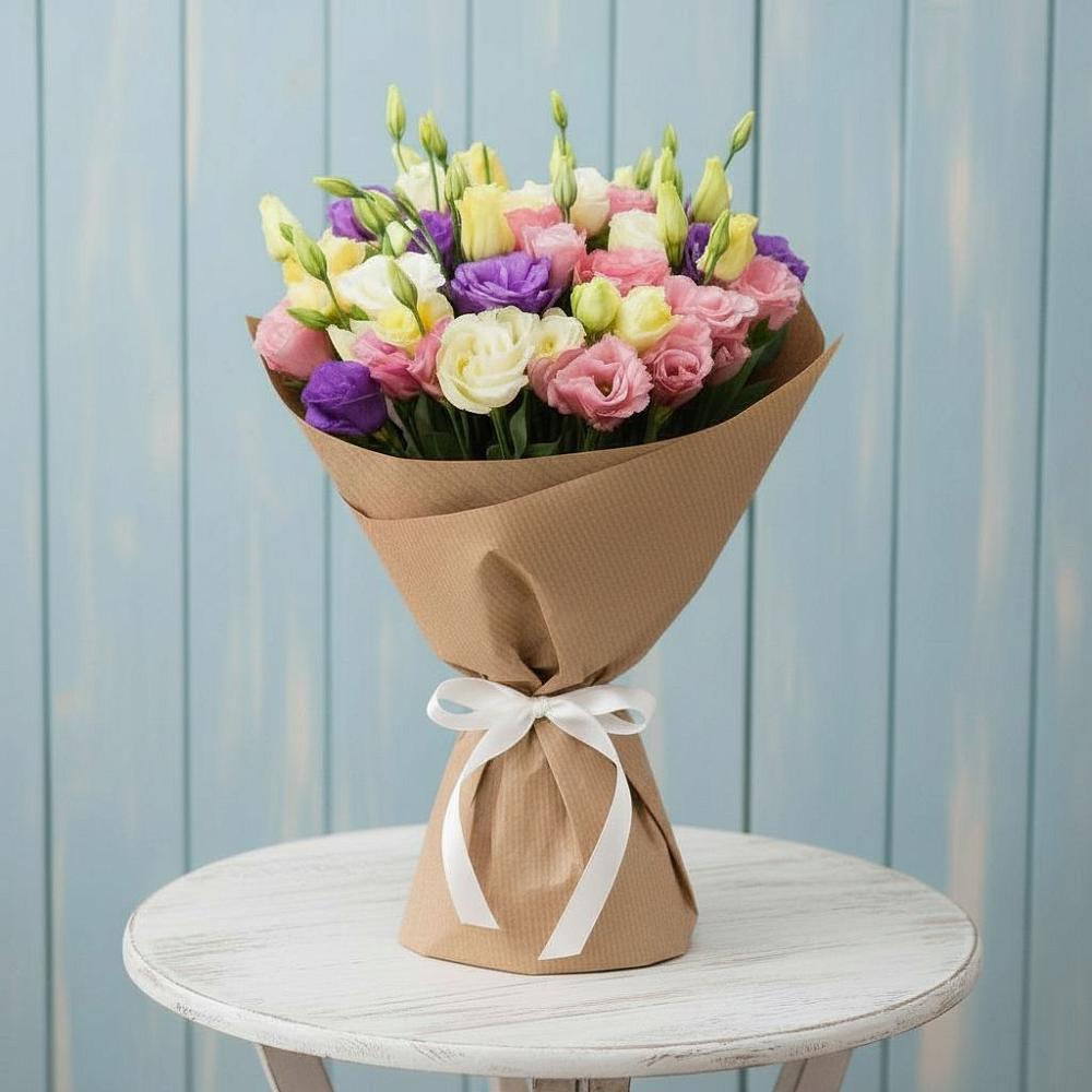 Букет цветов из: Лизиантусы в Зеленокумске