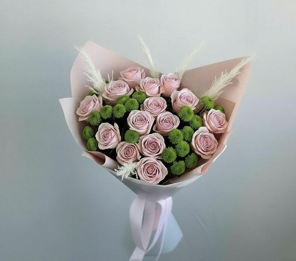 Букет цветов из: Розы и Хризантемы в Зеленокумске