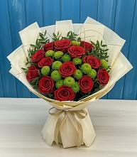 Букет цветов из:  Розы и Хризантемы в Зеленокумске