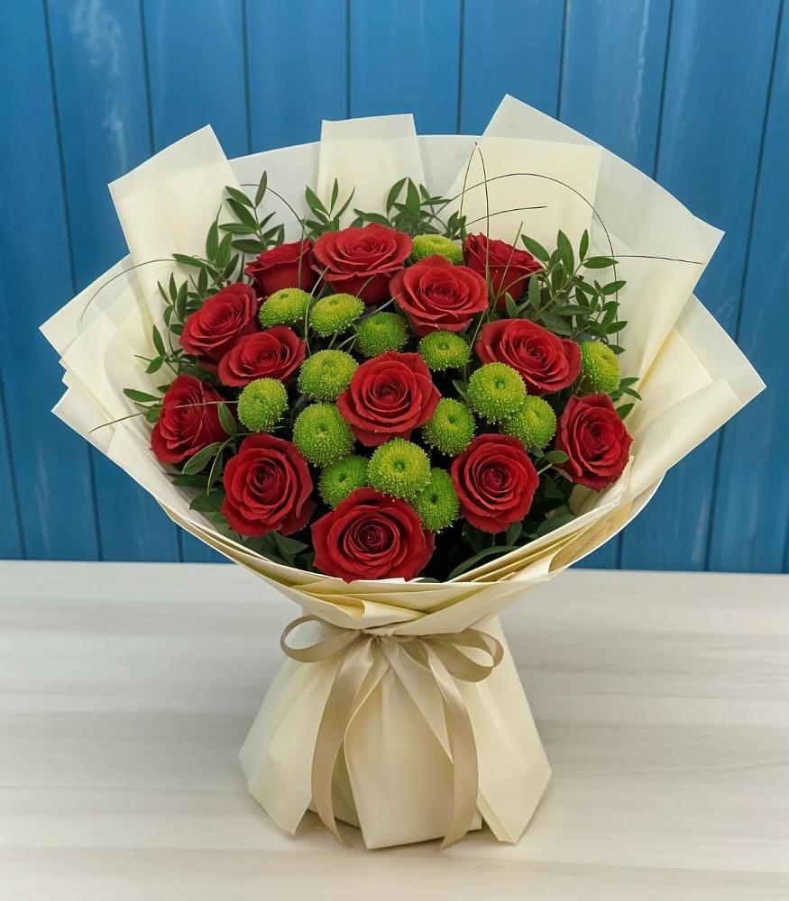 Букет цветов из: Розы и Хризантемы в Зеленокумске