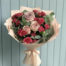 Букет цветов из:  Гвоздики и Розы в Зеленокумске