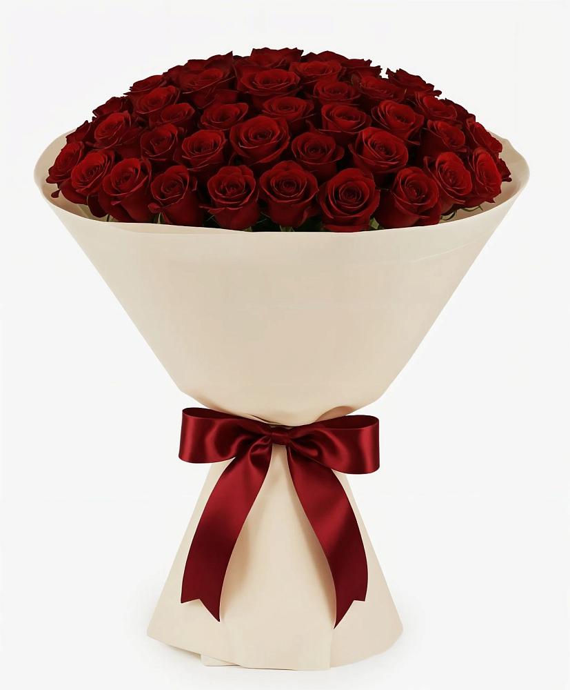 Букет 101 Бордовая роза Блэк Бакарра в Зеленокумске