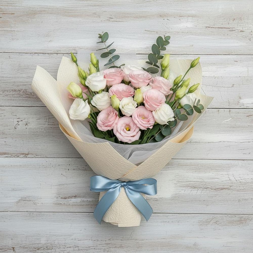 Букет цветов из: Лизиантусы в Зеленокумске